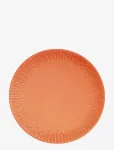 Aida - Confetti Apricot Middags Tallerken M/Relief Porcel&aelig;n 1 Stk 27,5 Cm - Praetaldrikud - &Oslash; 28.5 CM x 28.5