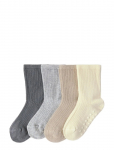 Lindex - Sock 4P Rib Solid - Sokid - 13/15