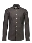 Lindbergh - Soft Indigo Stretch Shirt L/S - Teksas&auml;rgid - XXL