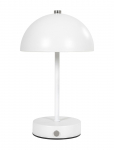 House Nordic - Kia - Table Lamp, White, Steel, Rechargeable - Laualambid - 25X15X15CM