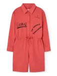 THE ANIMALS OBSERVATORY - Squirrel Kid Short Jumpsuit Red - Kombinesoonid - 4 Y