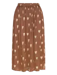 Stella Nova - Heart Printed Silk Skirt - P&otilde;lveni ja midiseelikud - 36