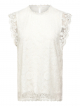 Pieces - Pcolline Sl Lace Top Wvn Noos - Varrukateta - XS