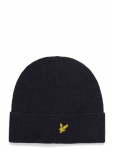Lyle & Scott - Lambswool Blend Ribbed Beanie - Kootud m&uuml;tsid - ONE SIZE