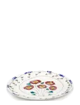 Serax - Serax Marni Midnight Flowers Serving Plate L D35Cm Anemone Milk - Serveerimisvaagnad - &Oslash; 35 CM