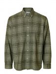Selected - Slhregnoah Mix Bdwn Ls Shirt Camp - Ruudulised s&auml;rgid - S