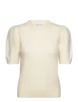Davida Cashmere - Brushed Puff Sleeve T-Shirt - L&uuml;hikeste varrukatega - M