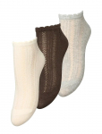 Becks&ouml;ndergaard - Crochia Cotta Short Sock 3 Pack - Tavalised sokid - 39-41