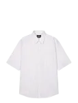 Mads N&oslash;rgaard - Cotton Soft Oskar Shirt Ss - Triibulised s&auml;rgid - XL