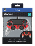 NACON - Ps4 Wired Illuminated Compact Controller Light Red - Kontrollerid - ONE SIZE