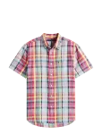 Tommy Hilfiger - Linen Blend Madras Ss Shirt - L&uuml;hikeste varrukatega s&auml;rgid - M