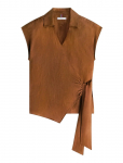 Tommy Hilfiger - Linen Knot Ns Top - Varrukateta - 32