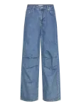 Selected - Slfwide Agathe Mw Baggy Pleated Jeans - Laiad - 29 x 32