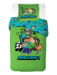 Minecraft - Bed Linen Senior Minicreaft Classic Crew - 140X200, 60X63 Cm - Voodipesukomplektid - 140X200.60X63CM