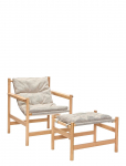 H&uuml;bsch - Heritage Armchair/Footstool Natural/Beige - Tugitoolid - ONE SIZE