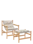 H&uuml;bsch - Heritage Armchair/Footstool Natural/Beige - Tugitoolid - ONE SIZE