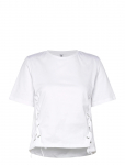 Pieces - Pcfenja Ss Tie Detail T-Shirt Jsr D2D Pp - L&uuml;hikeste varrukatega - L