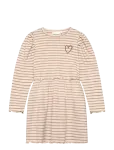 Minymo - Dress Ls Y/D Rib - Pikkade varrukatega vabaajakleidid - 140