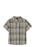 Lyle & Scott - Ss Check Linen Blend Shirt - L&uuml;hikeste varrukatega s&auml;rgid - 128-134