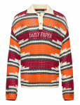 Daily Paper - Kente Stripe Knit Polo - Pikkade varrukatega kootud polos&auml;rgid - XL