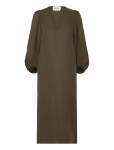 Closed - Puff Sleeve Dress Army Green - Maksikleidid - M