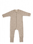 Smallstuff - Night Suit, Light Nature Melange Drop Needle, Merino Wool - Pidžaama kombinesoonid - 62