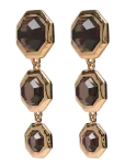 Syster P - Octagon Earrings Gold - Statement k&otilde;rvar&otilde;ngad - ONE SIZE
