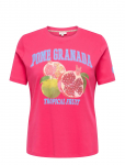 ONLY Carmakoma - Carjenny Ss Print Jeans Tee Jrs - L&uuml;hikeste varrukatega - 50-52