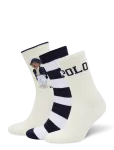 Polo Ralph Lauren - Polo Bear Striped Crew Sock 3-Pack - Tavalised sokid - 38-42