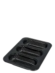 Birkmann - Birkmann Perforated Mini Baguette Tray 3 Pcs - Leivavormid - 18.5X 25.5X 3.5