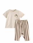 Lindex - Set With Top And Leggings - Komplektid l&uuml;hikeste varrukatega T-s&auml;rgiga - 104
