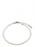 Pilgrim - Joanna Flat Snake Chain Bracelet Silver-Plated - K&auml;eketid - ONE SIZE