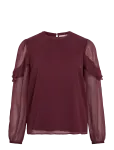 Vila - Vielly L/S Flounce Top - Pikkade varrukatega - 34