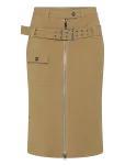 Ganni - Natural Cotton Midi Skirt - P&otilde;lveni ja midiseelikud - 34
