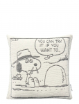 Maison Deux - Peanuts Cushion Rock - Black - Padjad - 50X 50CM
