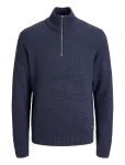 Jack & Jones - Jjblake Knit Half Zip - Poolpika lukuga džemprid - L
