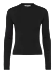 CDLP - Lyocell Long Sleeve Lightweight T-Shirt - Black - Topid - M