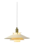 Halo Design - Rivoli Pendel &Oslash;26, Creme - Rippvalgustid - &Oslash; 28 CM