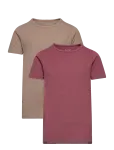 Minymo - Basic 33 -T-Shirt Ss (2-Pack) - L&uuml;hikeste varrukatega - 92