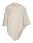 Davida Cashmere - Poncho Gold Buttons - Pont&scaron;od - ONE SIZE