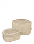 Cam Cam Copenhagen - Quilted Storage Basket, Set Of Two - Ocs - Rowan - Hoiukorvid - ONE SIZE