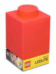 LEGO - Lego Ikonisk, Silikoneklods 1000% Med Led-Lys R&oslash;d - Laualambid - ONE SIZE