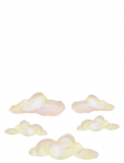 That's Mine - Wall Sticker Clouds 5 Pcs. - Nature - ONE SIZE