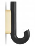 Gejst - Hook Hanger Mini Black Oak/Brass - Konksud - H:13.3CM