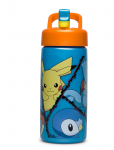 Pokemon - Pok&eacute;mon, Vandflaske Med Suger&oslash;r - S&ouml;&ouml;giaeg - 410 ml