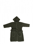 Filibabba - Bathrobe - Zigzag Dark Green 1-2 Years - Hommikumantlid - 80-92