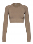 Aim&acute;n - Ribbed Seamless Crop Long Sleeve - Pikkade varrukatega l&uuml;hikesed topid - XL