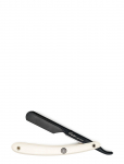 Parker - Parker Ptwba - White Abs Handle Push Type Black Blade Holder Barber/Straight Razor - Pardlid - ONE SIZE