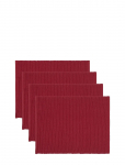 LINUM - Uni Place Mat Rib 4-Pack - Lauamatid - ONE SIZE
