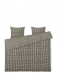 Juna - B&aelig;k&B&oslash;lge P&aring;slakanset 220X220 Cm Svart/Sand Se - Voodipesukomplektid - 220X220;60X50CM